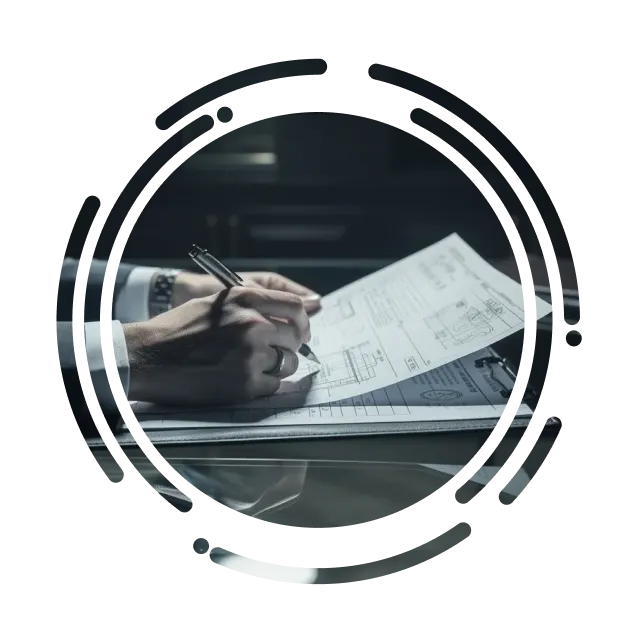 Documentos periciales de vehículo listos para ser presentados en procedimiento judicial