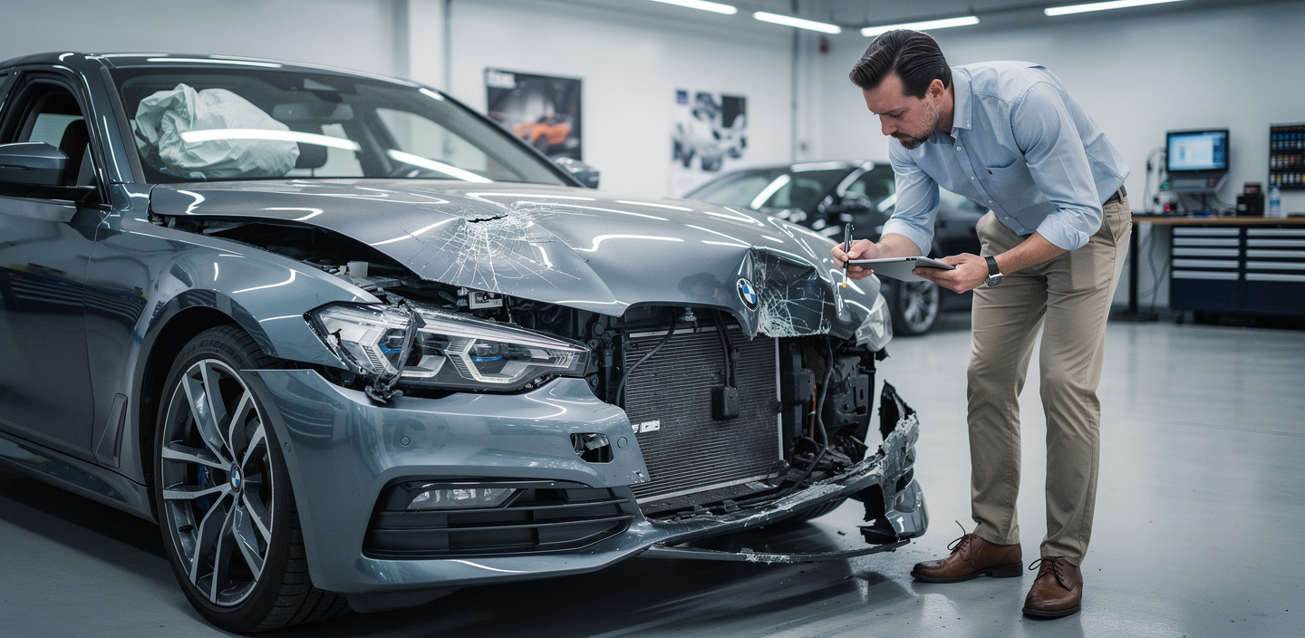 Vehículo siniestrado en proceso de valoración pericial